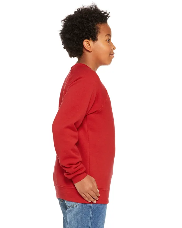 Bella + Canvas Youth Sponge Fleece Raglan Sweatshirt — view 8