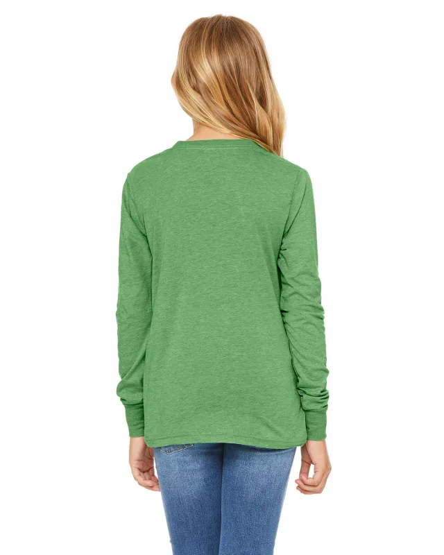 Bella + Canvas Youth Triblend Long-Sleeve T-Shirt — view 10