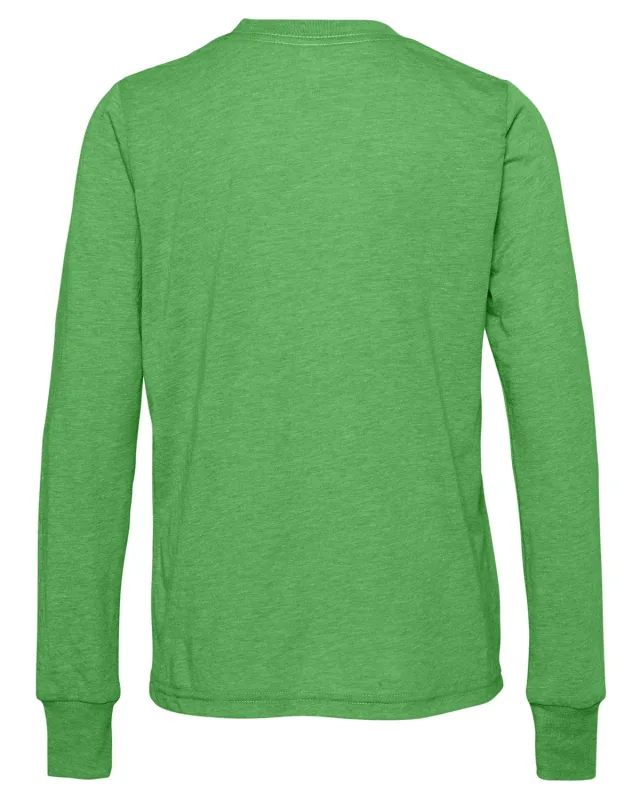 Bella + Canvas Youth Triblend Long-Sleeve T-Shirt — view 12