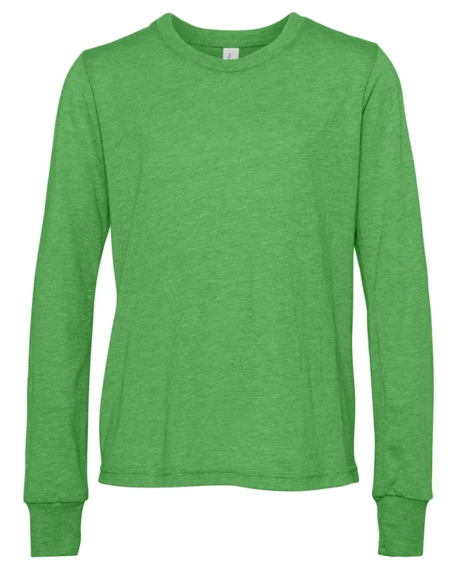 Bella + Canvas Youth Triblend Long-Sleeve T-Shirt — view 14