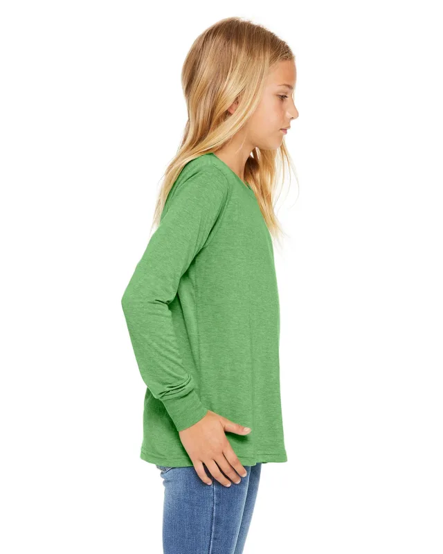 Bella + Canvas Youth Triblend Long-Sleeve T-Shirt — view 15