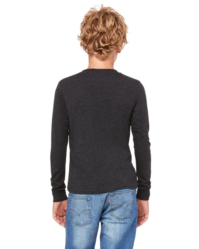 Bella + Canvas Youth Triblend Long-Sleeve T-Shirt — view 16