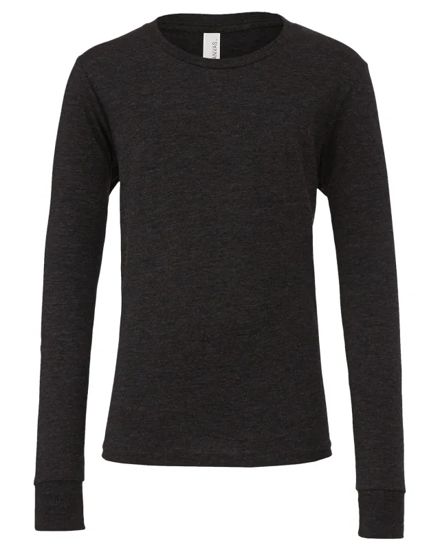 Bella + Canvas Youth Triblend Long-Sleeve T-Shirt — view 20