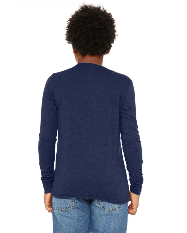 Bella + Canvas Youth Triblend Long-Sleeve T-Shirt — view 22