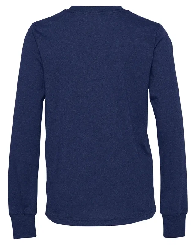 Bella + Canvas Youth Triblend Long-Sleeve T-Shirt — view 24