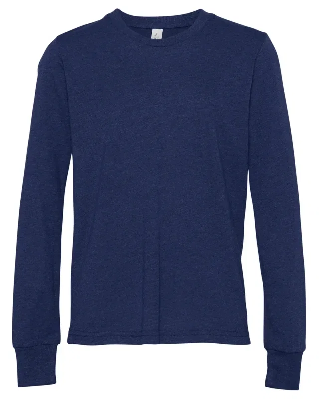 Bella + Canvas Youth Triblend Long-Sleeve T-Shirt — view 26