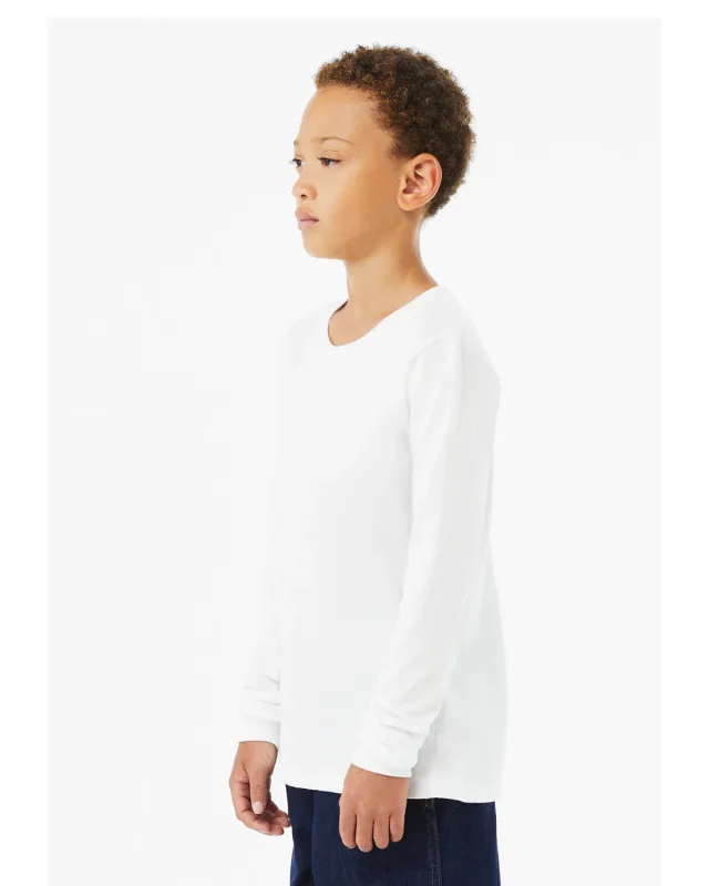 Bella + Canvas Youth Triblend Long-Sleeve T-Shirt — view 3