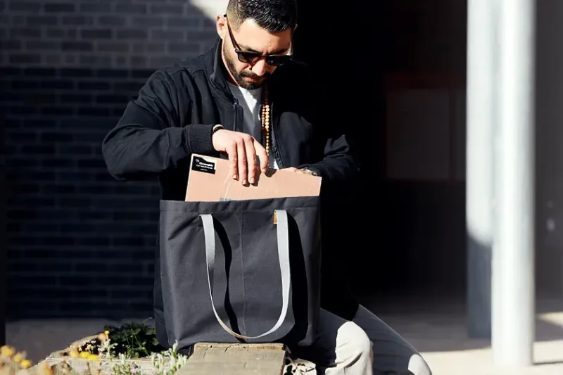 Branded Bellroy Market Tote with Water Bottle Pocket — view 7