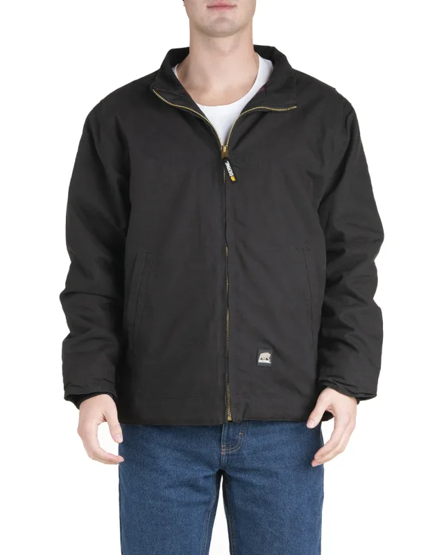 Berne Men's Flagstone Flannel-Lined Duck Jacket — view 4