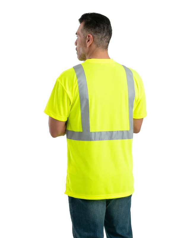 Berne Men's Hi-Vis Class 2 Performance Pocket T-Shirt