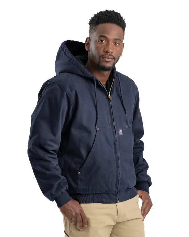 Berne Men's Highland Washed Cotton Duck Hooded Jacket — view 12