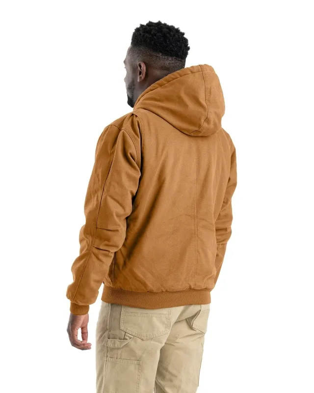 Berne Men's Highland Washed Cotton Duck Hooded Jacket — view 3