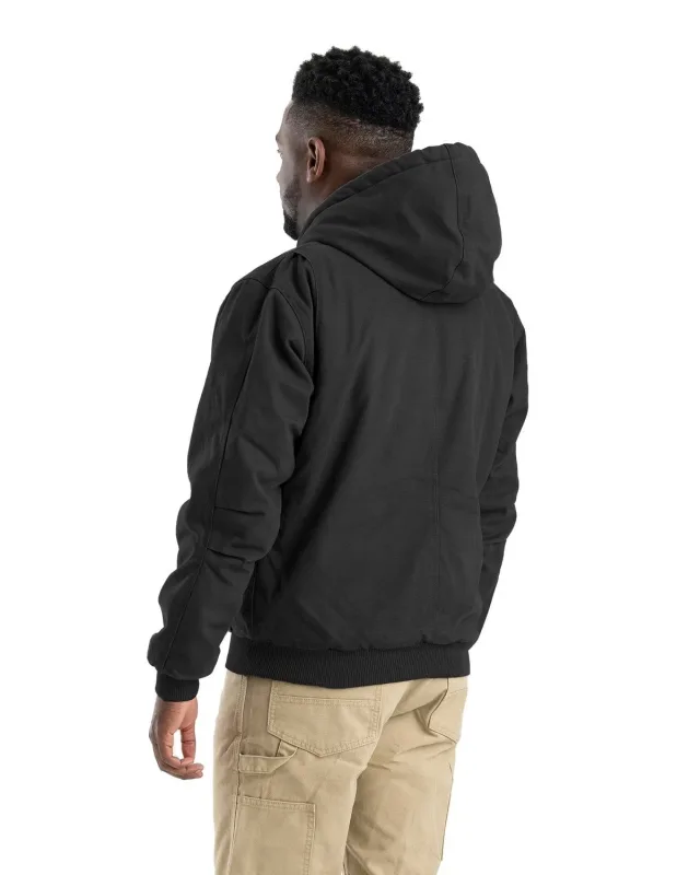 Berne Men's Highland Washed Cotton Duck Hooded Jacket — view 9