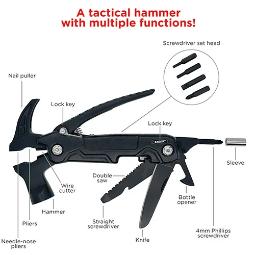 Best Buddy Tools® Tactical Survival Multi-Tool Hammer — view 2