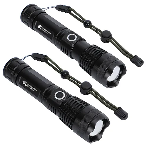 Best Buddy Tools ® Zoom Rechargeable Aluminum Telescopic-Focus LED Flashlight — view 1