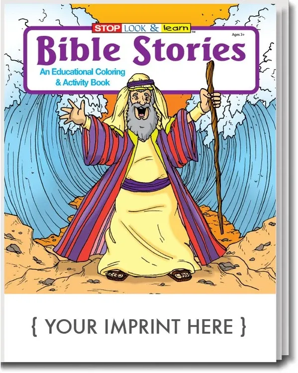 Imprinted Bible Stories Coloring Book