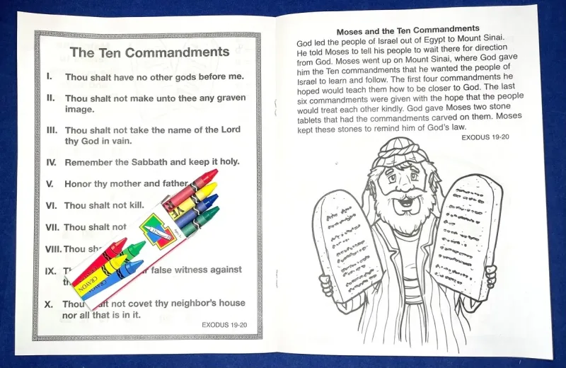 Imprinted Bible Stories Coloring Book — view 3