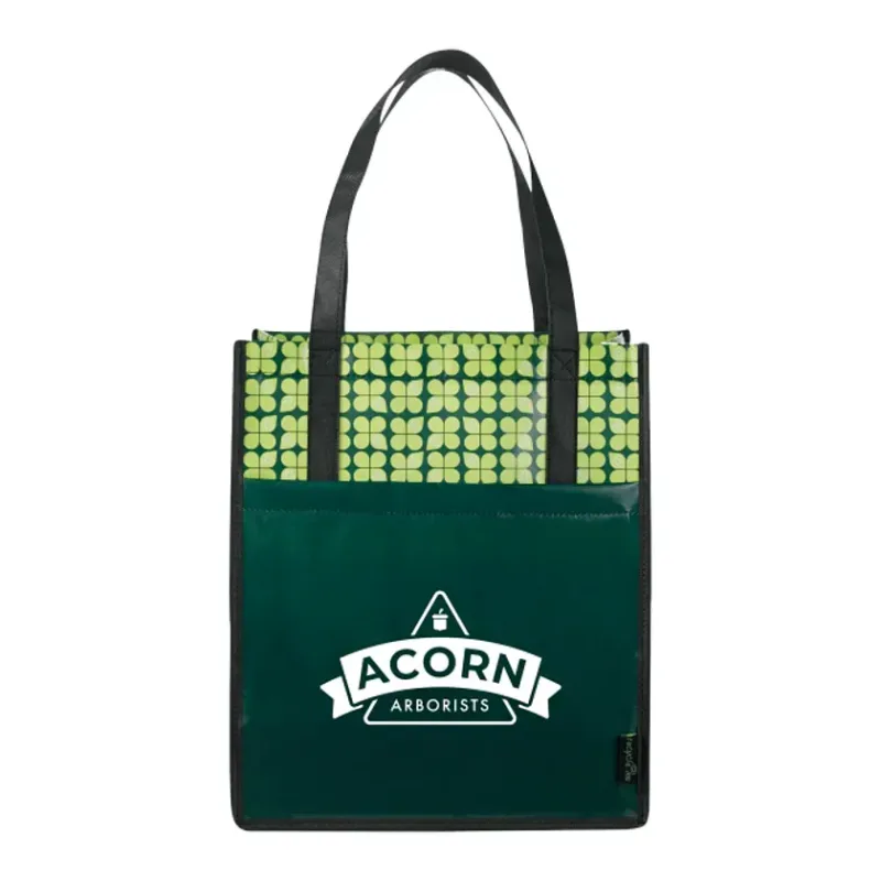 Custom Branded Laminated Non-Woven Tote for Groceries and Outings — view 3