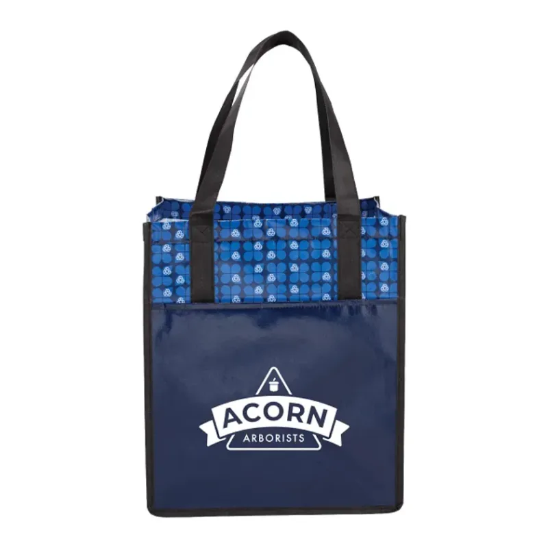 Custom Branded Laminated Non-Woven Tote for Groceries and Outings — view 6