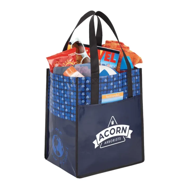 Custom Branded Laminated Non-Woven Tote for Groceries and Outings — view 9