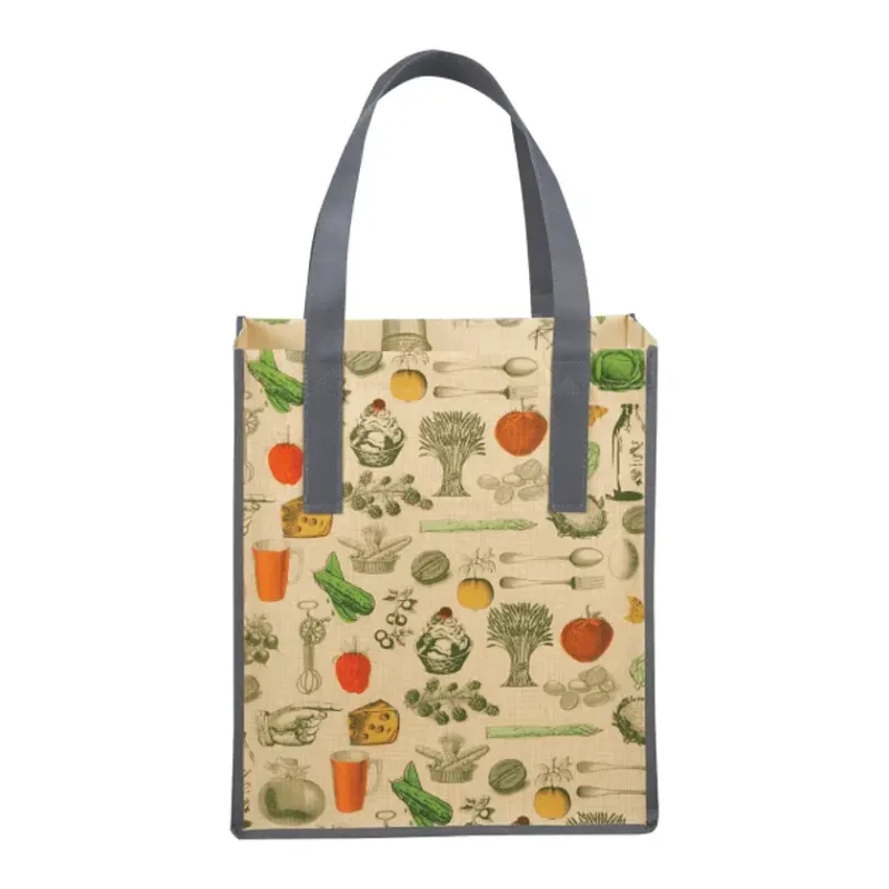 Big Grocery Vintage Laminated Non-Woven Tote — view 2