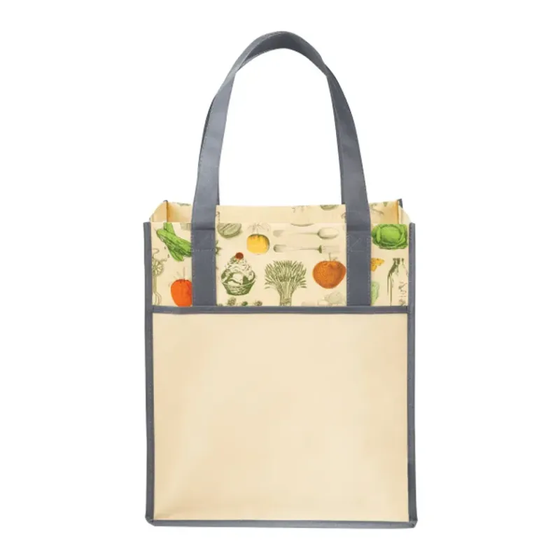 Big Grocery Vintage Laminated Non-Woven Tote — view 4