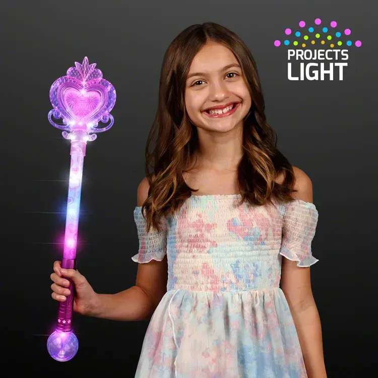 Big Light Up Heart Princess Wand 22.5" — view 3