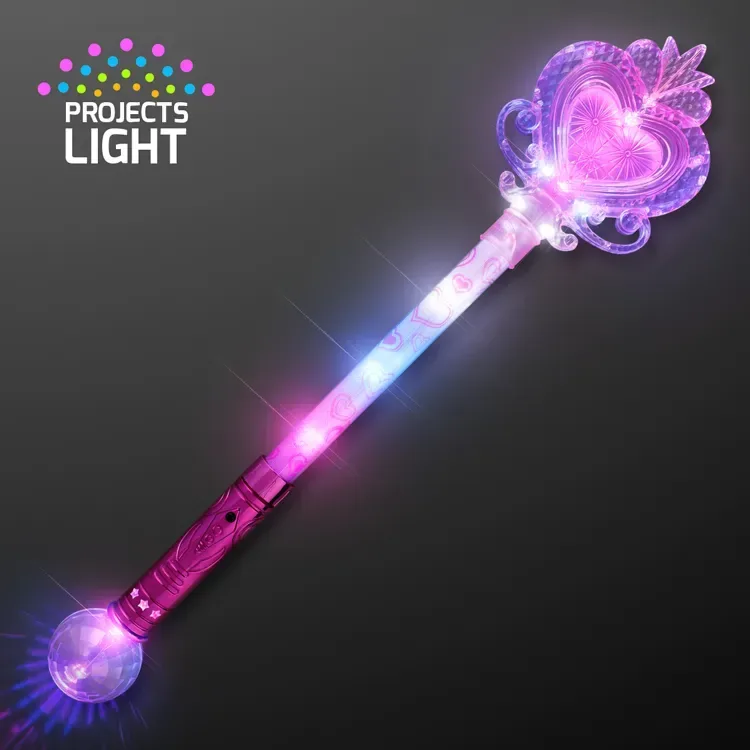 Big Light Up Heart Princess Wand 22.5" — view 4