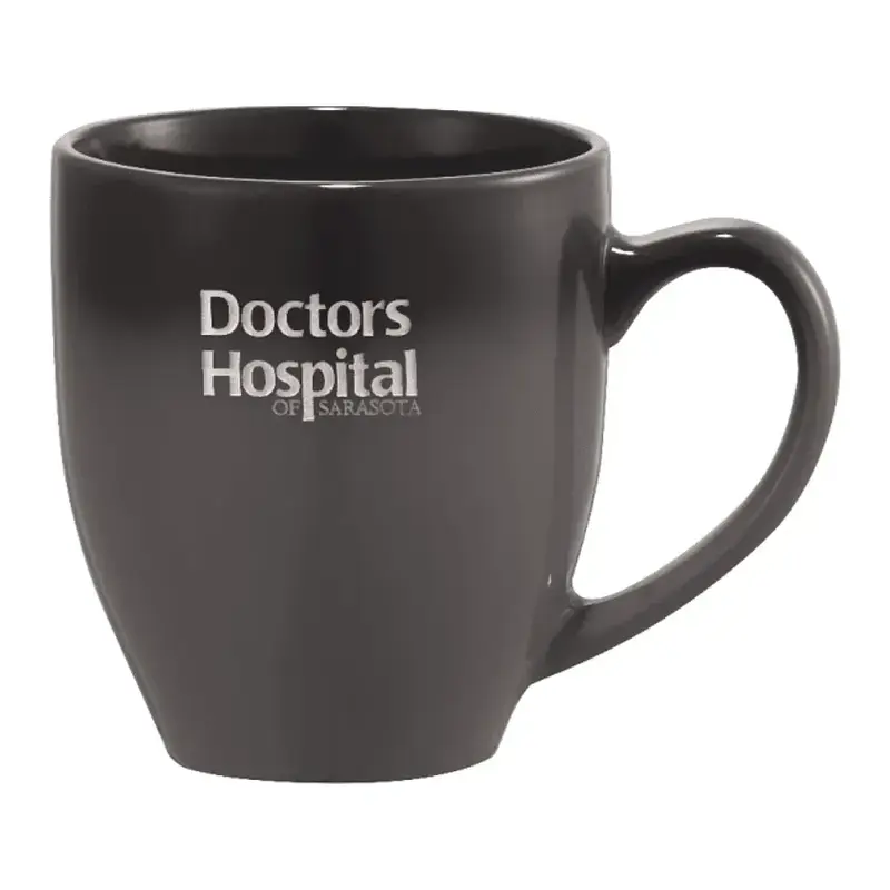 Custom Branded Bistro Ceramic Mug - 16oz