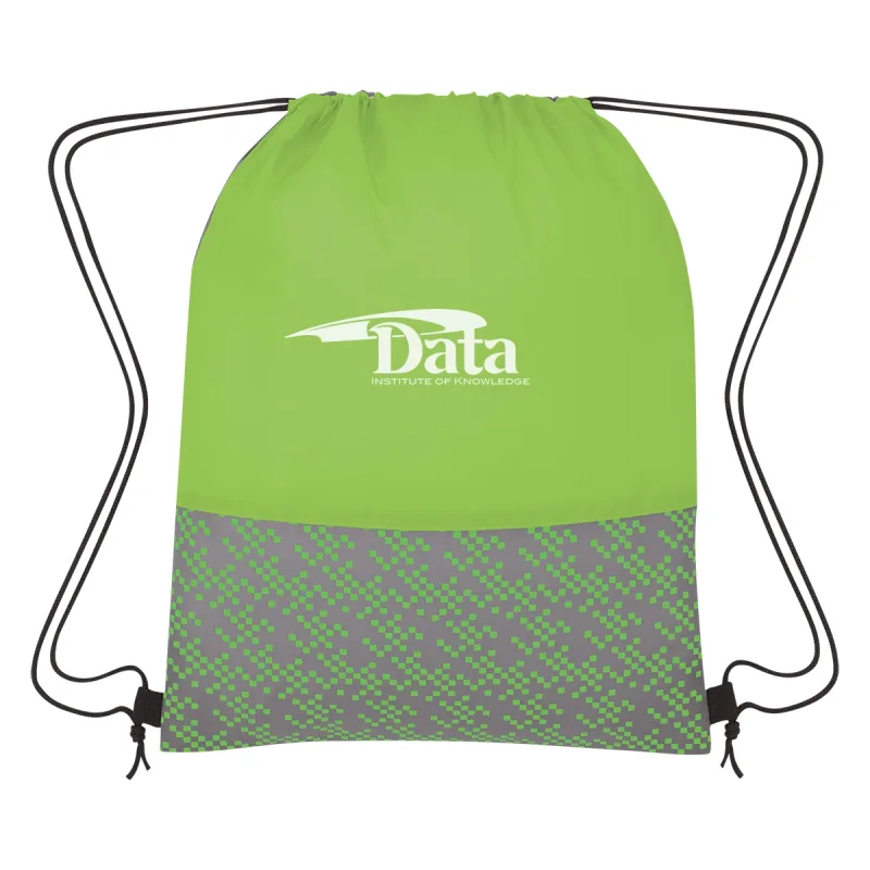 Promotional Bitmap Drawstring Backpack — view 5