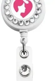 Bling Ring Retractable Id Badge Reel — view 5