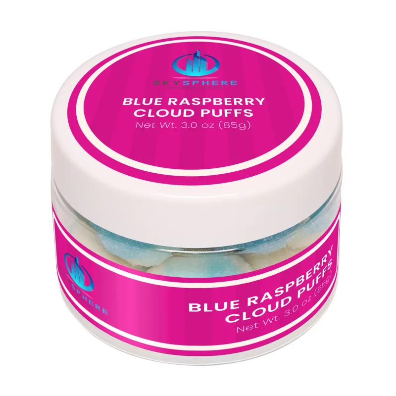 Blue Raspberry Cloud Puffs in a Jar — view 2