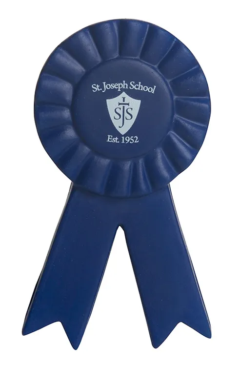 Personalized Blue Ribbon Stress Reliever
