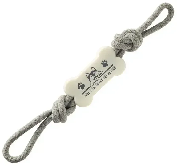Imprinted Bone Pull N Tug Dog Toy — view 4