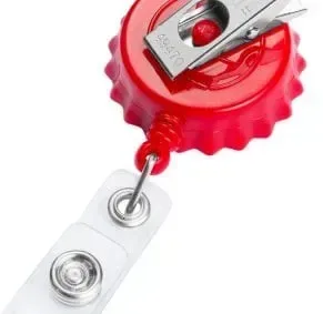 Bottle Cap Secure ID Badge Reel — view 7