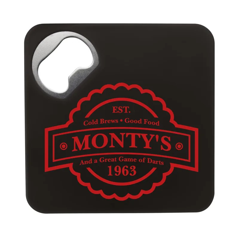 Custom Bottle Opener Coaster — view 2