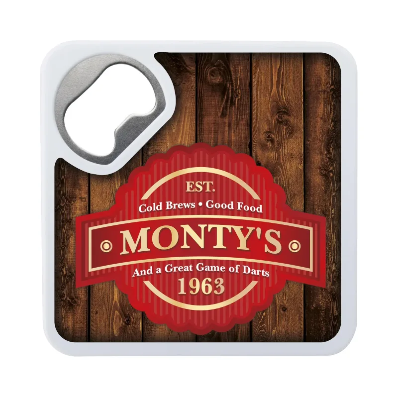 Custom Bottle Opener Coaster — view 4