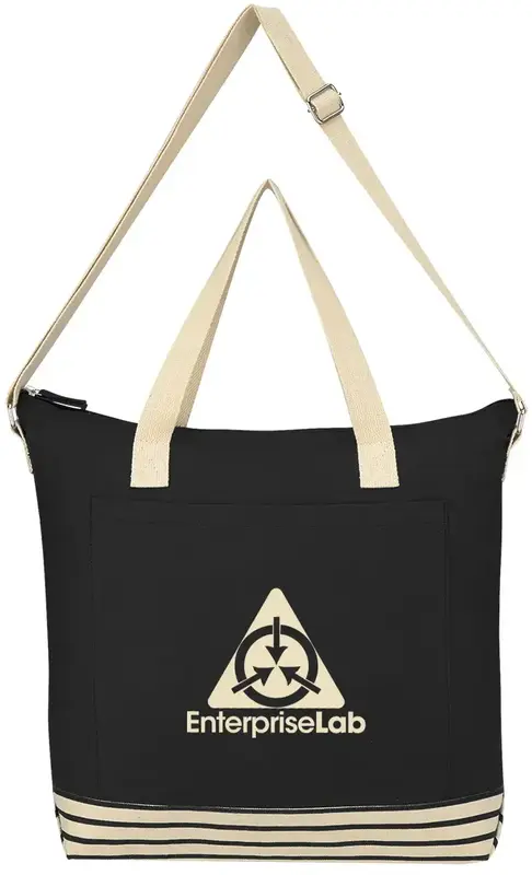 Custom Printed Bottom Line Cotton Tote Bag