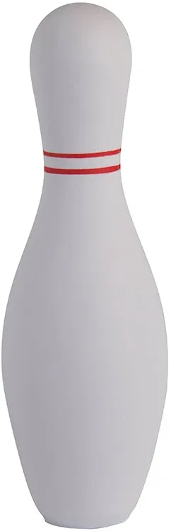 Imprinted Bowling Pin Stress Reliever — view 4