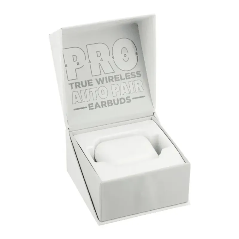 Branded Braavos Pro True Wireless Auto Pair Earbuds with Charging Case — view 3