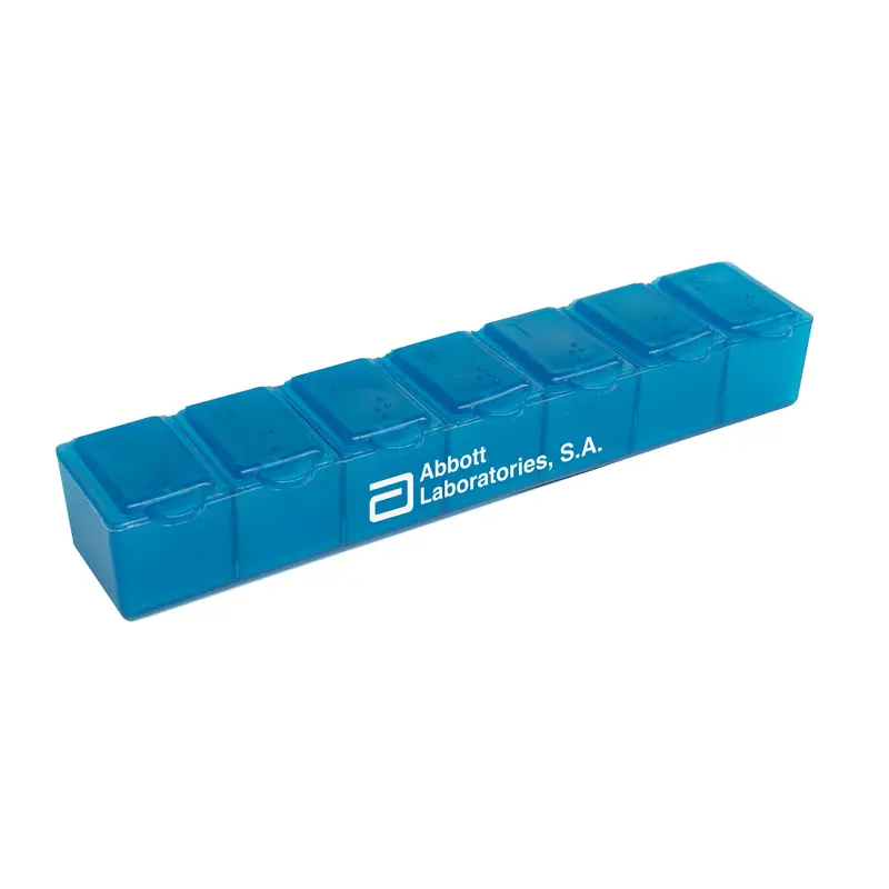 Braille-Labeled 7-Day Pill Case Organizer