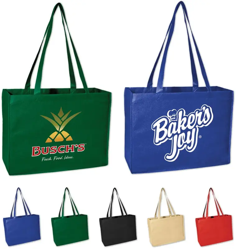 Custom Recyclable Vibrant Tote Bag for Businesses