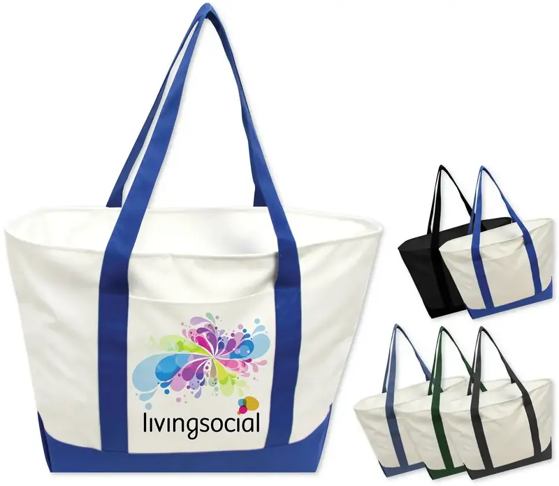 Recycled Polyester XL Tote Bag with Custom Branding - Perfect for Company Promotions