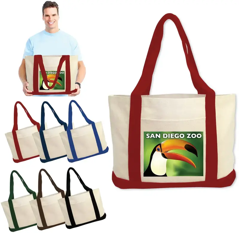 Custom Branded Durable Canvas Tote - BrandGear Tote Bag™