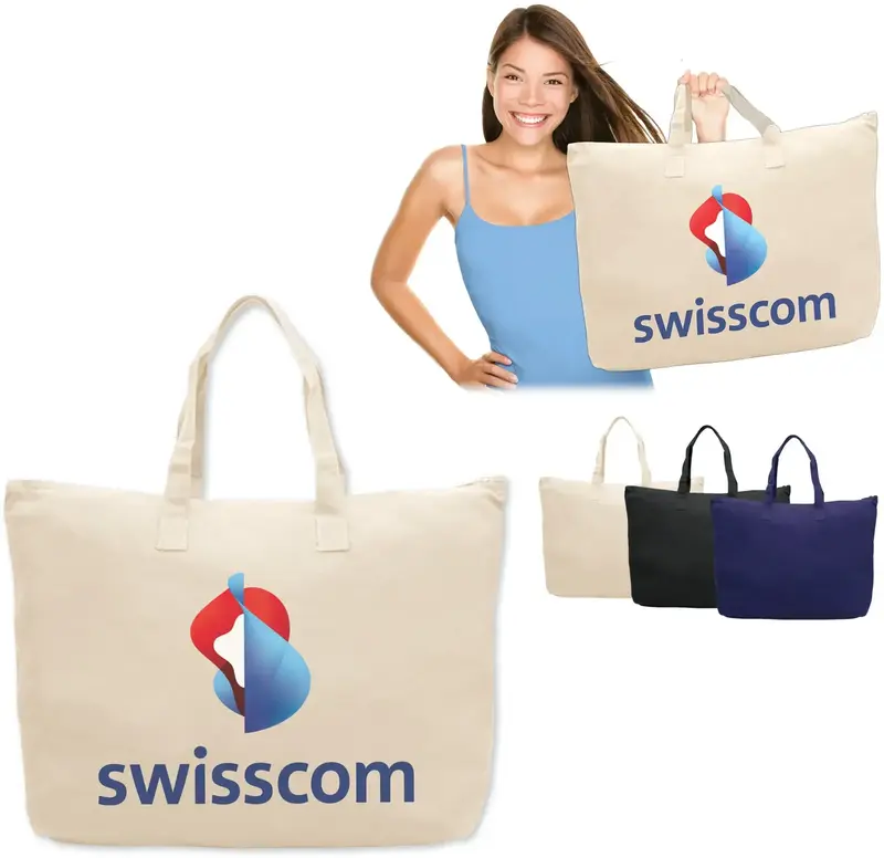 Savannah™ Custom Tote Bag - 100% Cotton Canvas for Promotions or Events