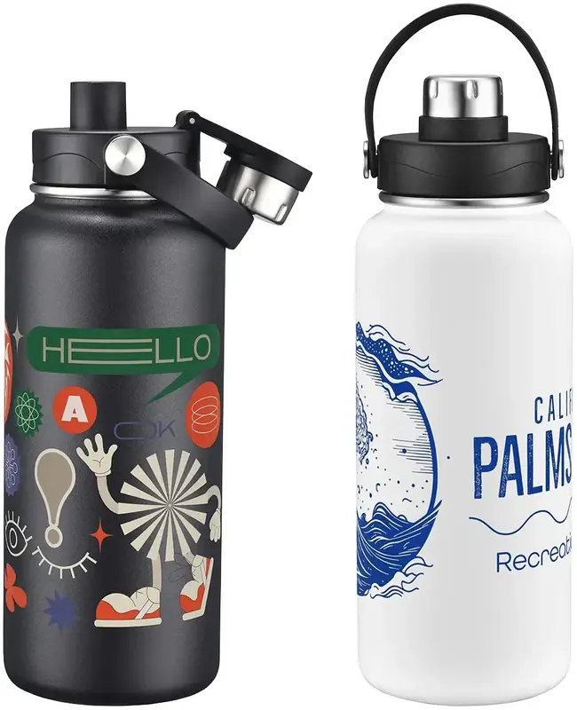 Custom Insulated Bottle with Twist Top Spout