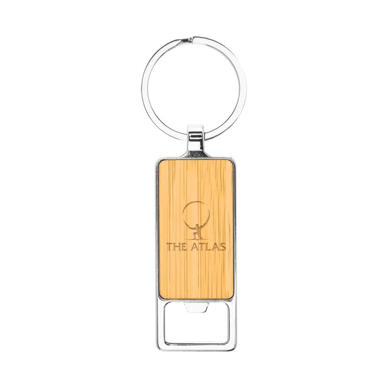 Bristol Bamboo Key Tag With Bottle Opener — view 3
