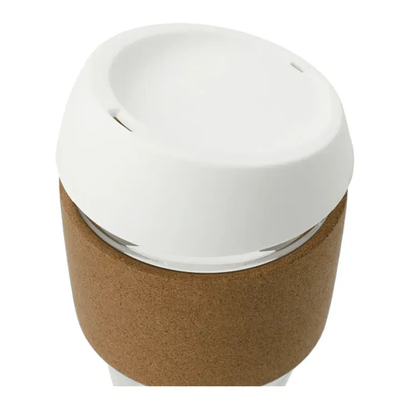 Custom Brooklyn Glass Cup with Cork Band - 12oz — view 2