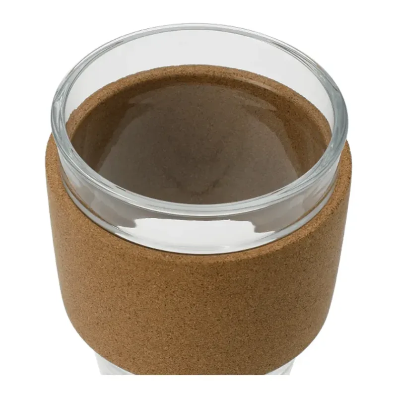 Custom Brooklyn Glass Cup with Cork Band - 12oz — view 3