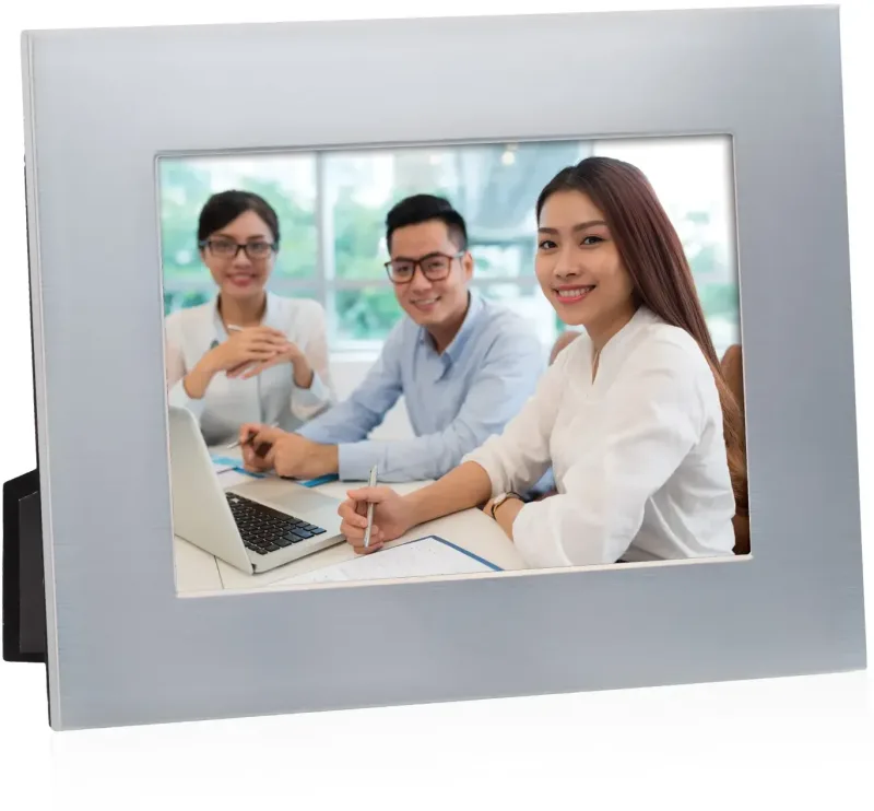 Brushed Silver Wide Warren Frame — view 4